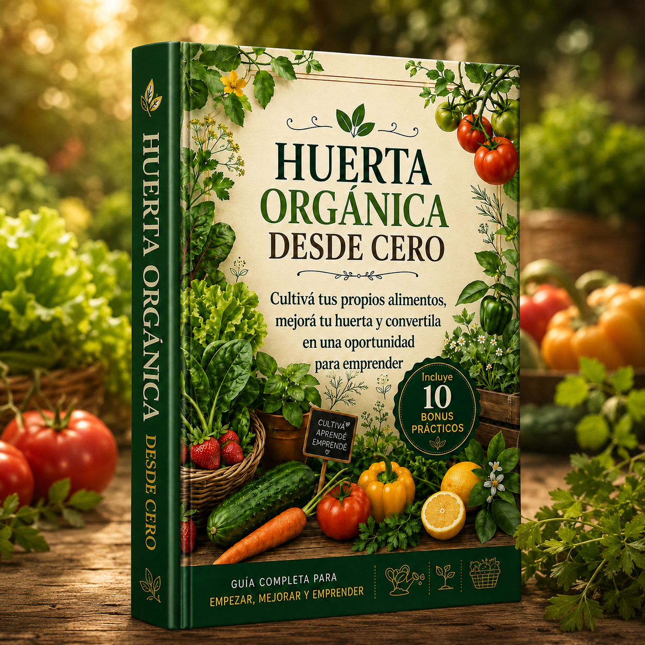 huerta organica + 10 bonus de regalo 50%off